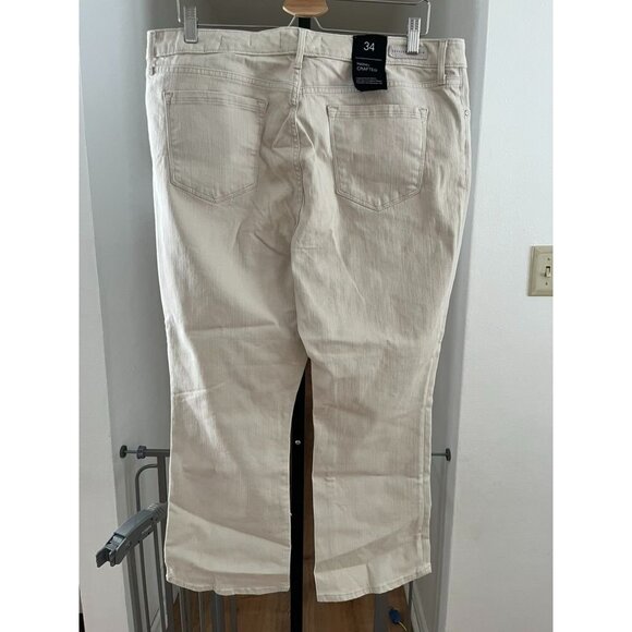 NWT Sanctuary Denim Womens Connector Kick Crop Pants In Moonstone Size 34 Standa - Picture 2 of 9